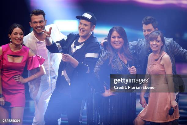 General view during the semi finals of the TV competition 'Deutschland sucht den Superstar' at Coloneum on April 28, 2018 in Cologne, Germany. For...