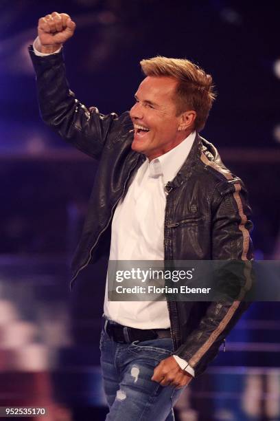 Dieter Bohlen during the semi finals of the TV competition 'Deutschland sucht den Superstar' at Coloneum on April 28, 2018 in Cologne, Germany. For...