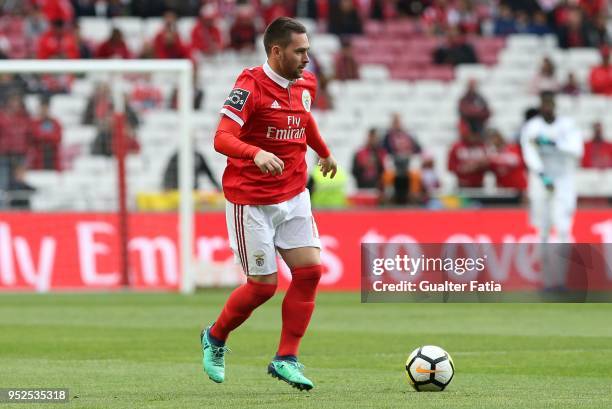 Benfica forward Andrija Zivkovic from Serbia in action during the Primeira Liga match between SL Benfica and CD Tondela at Estadio da Luz on April...