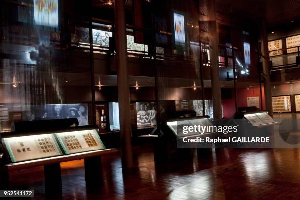 Galerie permanente du musée français de la carte à jouer le 4 septembre 2014 à issy les Moulineaux, France.