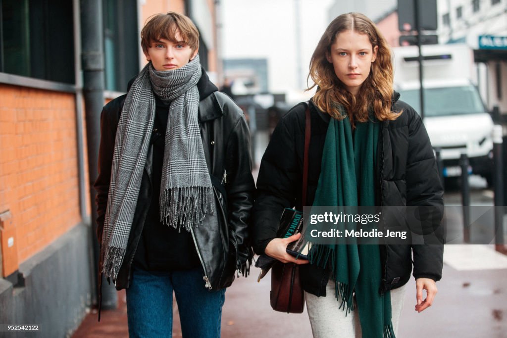 Street Style : Paris Fashion Week Womenswear Fall/Winter 2018/2019 : Day Six