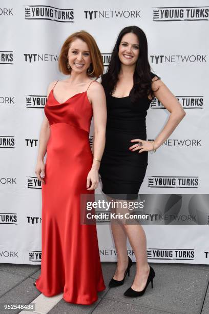 Allison McBuire, and Nomiki Konst of The Young Turks attend The Young Turks Watchdog Correspondents Preamble Party at The Hepburn on April 28, 2018...