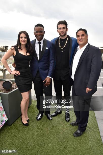 Nomiki Konst, Richard Fowler, Hasan Piker of The Young Turks, Cenk Uygur, founder, CEO, and host of The Young Turks, attend The Young Turks Watchdog...