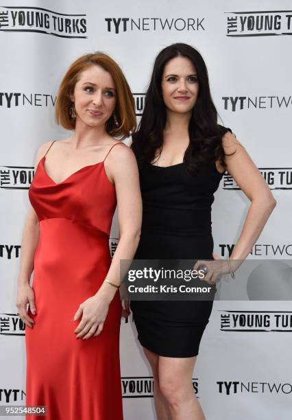 Allison McBuire, and Nomiki Konst of The Young Turks attend The Young Turks Watchdog Correspondents Preamble Party at The Hepburn on April 28, 2018...