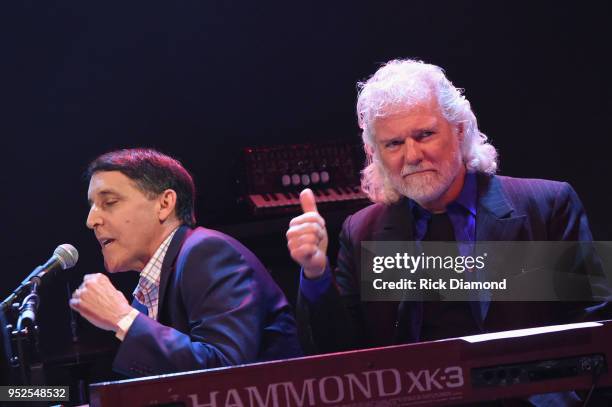 Host/Rolling Stones Keyboardist Chuck Leavell joins The Wall Street Journal Six Stars' Mike Siconolfy Senior Editor on stage during Mother Nature...