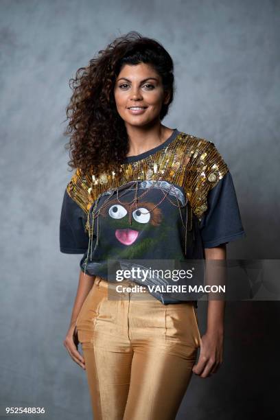 Comedian Nawell Madani poses during the Colcoa French Film Festival Day 6 at the Directors Guild of America, on April 28 West Hollywood, California.