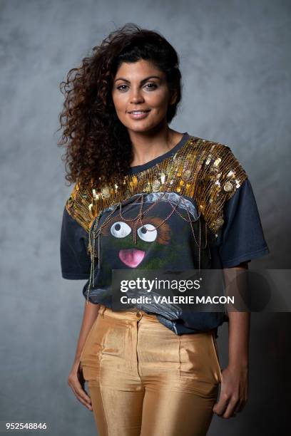 Comedian Nawell Madani poses during the Colcoa French Film Festival Day 6 at the Directors Guild of America, on April 28 West Hollywood, California.