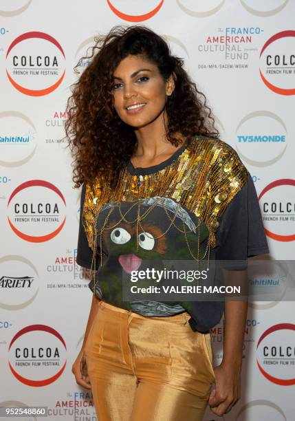 Comedian Nawell Madani poses during the Colcoa French Film Festival Day 6 at the Directors Guild of America, on April 28 West Hollywood, California.