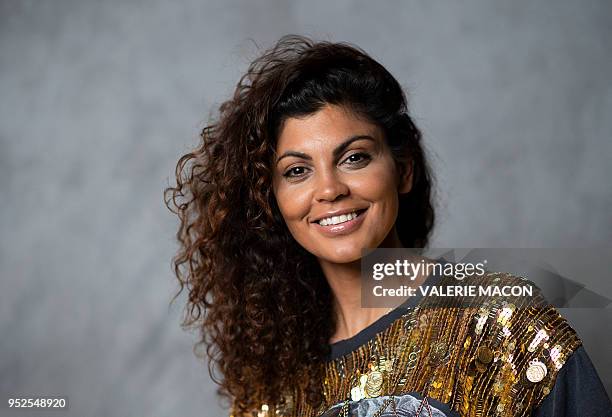 Comedian Nawell Madani poses during the Colcoa French Film Festival Day 6 at the Directors Guild of America, on April 28 West Hollywood, California.