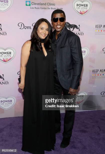 Nicole Pantenburg and Kenneth "Babyface" Edmonds attend the 22nd annual Keep Memory Alive 'Power of Love Gala' benefit for the Cleveland Clinic Lou...