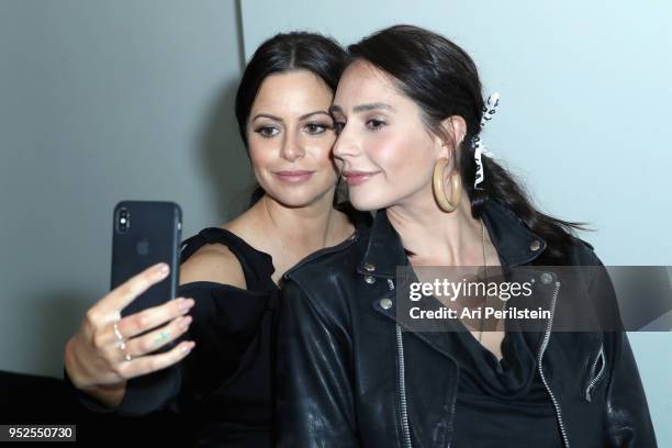 Founder and CEO of Girlboss Sophia Amoruso and Creative Director at Lara Pia Arrobio Pia Arrobio attend 2018 Girlboss Rally at Magic Box on April 28,...