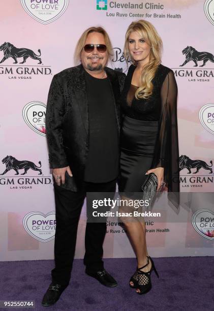 Vince Neil and Rain Hannah attend the 22nd annual Keep Memory Alive 'Power of Love Gala' benefit for the Cleveland Clinic Lou Ruvo Center for Brain...