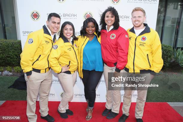 Octavia Spencer and City Year AmeriCorps members attend City Year Los Angeles' Spring Break: Destination Education at Sony Studios on April 28, 2018...
