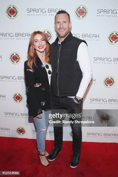 Julianne Hough and Brooks Laich attend City Year Los Angeles' Spring Break: Destination Education at Sony Studios on April 28, 2018 in Los Angeles,...