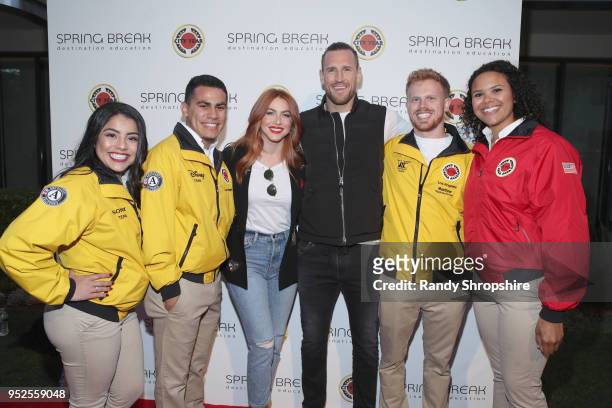Julianne Hough and Brooks Laich and City Year AmeriCorps members attend City Year Los Angeles' Spring Break: Destination Education at Sony Studios on...