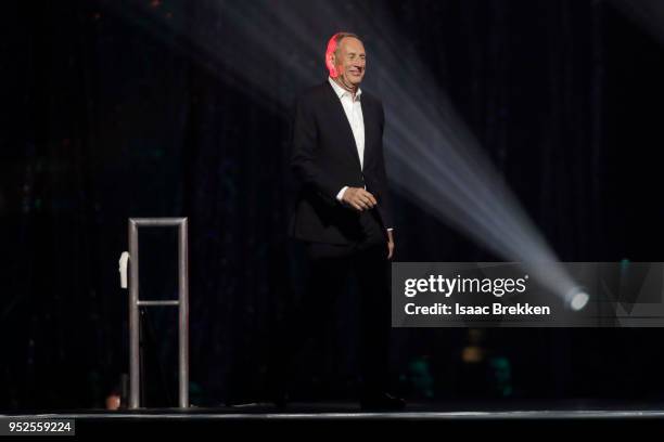 Cleveland Clinic Executive Advisor Toby Cosgrove appears onstage during the 22nd annual Keep Memory Alive 'Power of Love Gala' benefit for the...