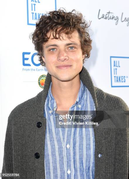 Actor Douglas Smith attends the All It Takes Lasting Legacy event at the headquarters of Earth Friendly Products to celebrate youth leadership on...