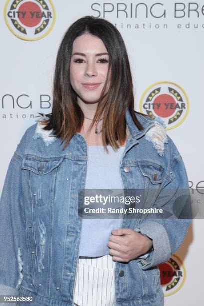 Jillian Rose Reed attends City Year Los Angeles' Spring Break: Destination Education at Sony Studios on April 28, 2018 in Los Angeles, California.