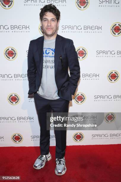 Adam Pally attends City Year Los Angeles' Spring Break: Destination Education at Sony Studios on April 28, 2018 in Los Angeles, California.