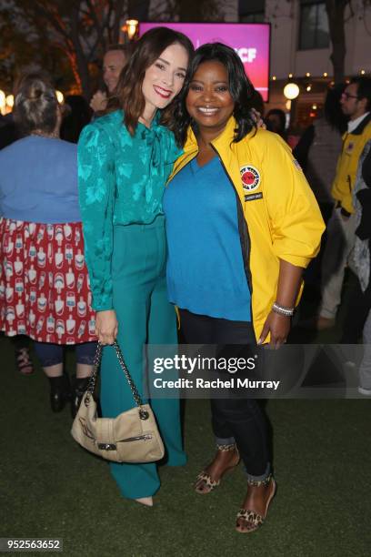 Abigail Spencer and Octavia Spencer attend City Year Los Angeles' Spring Break: Destination Education at Sony Studios on April 28, 2018 in Los...