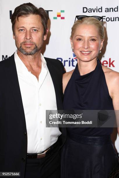 Grant Show and Katherine LaNasa attend the BritWeek And The Wallis Present "A Shakespeare Jubilee!" at Wallis Annenberg Center for the Performing...