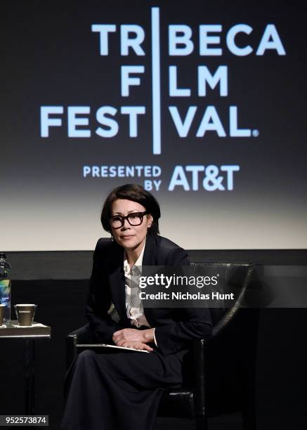 Journalist Ann Curry moderates panel at the screening of "The Fourth Estate" - 2018 Tribeca Film Festival at BMCC Tribeca PAC on April 28, 2018 in...