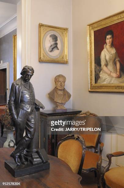 Bartholdi museum, reconstitution of the Paris apartment of Auguste Bartholdi, Napoleon III lounge, Colmar, departement Haut-Rhin, region Alsace,...