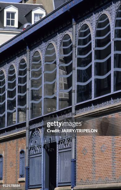 Les Halles du XIX eme siecle, style Eiffel, place de la Motte, Limoges, d?partement Haute-Vienne, region Limousin, France Covered market of the XIX...