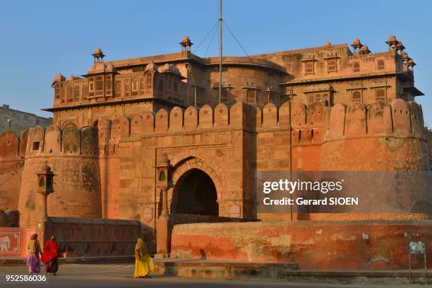 Inde, Rajasthan, region du Marwar, Bikaner;fort de Junagarh//India, Rajasthan, Marwar region, Bikaner, Junagarh fort.