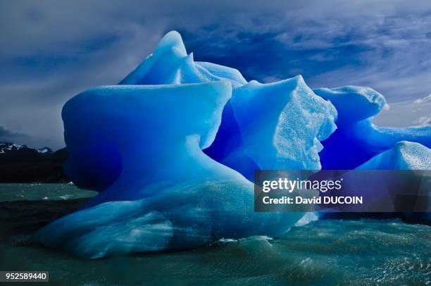 Glacier Upsala sur le lac Argentin, Parc National de los Glaciares, Province de Santa Cruz, Patagonie, Argentine /// Upsala glacier on lago...