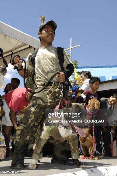 Festivité en l'honneur de San Lazaro, sauvé par des chiens.