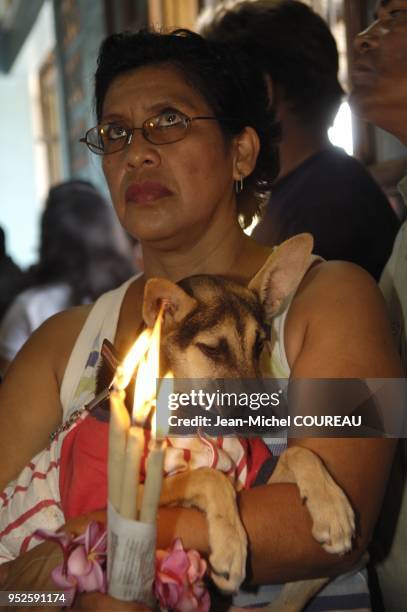 Festivité en l'honneur de San Lazaro, sauvé par des chiens.