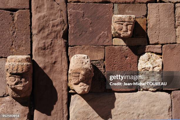 The ruins of the ancient city state close the Titicaca lake. Tiwanaku is an important Pre-Columbian Andean civilization, one of the most important...