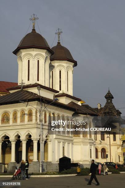 CATEDRAL SAINT VOIEVOZI IN TARGU JIU, ROMANIA.