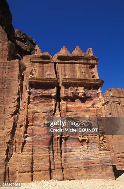 Site Nabateen de PETRA en Jordanie.