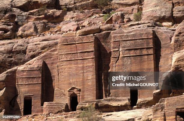 Site Nabateen de PETRA en Jordanie.