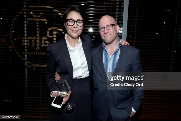 Ann Curry and Alex Gibney attend the Showtime's World Premiere of The Fourth Estate at Tribeca Film Festival after party at THE PALM TRIBECA on April...