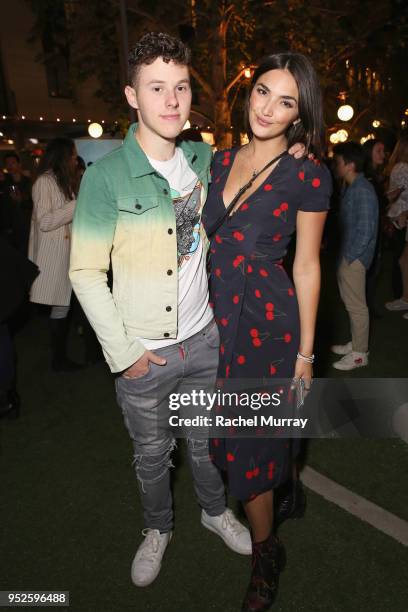 Nolan Gould and Hailee Lautenbach attend City Year Los Angeles' Spring Break: Destination Education at Sony Studios on April 28, 2018 in Los Angeles,...