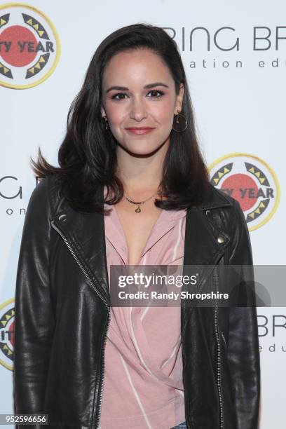 Melissa Fumero attends City Year Los Angeles' Spring Break: Destination Education at Sony Studios on April 28, 2018 in Los Angeles, California.