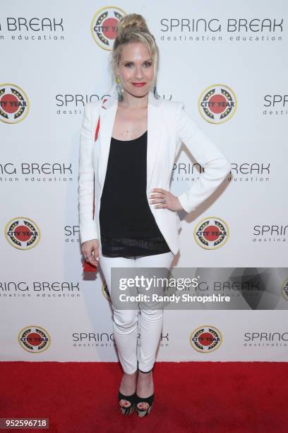 Sally Pressman attends City Year Los Angeles' Spring Break: Destination Education at Sony Studios on April 28, 2018 in Los Angeles, California.