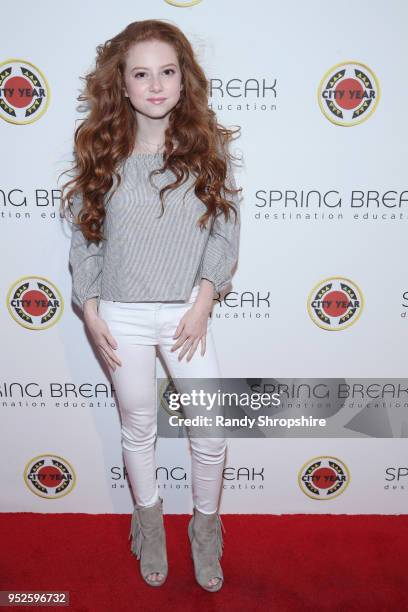 Francesca Capaldi attends City Year Los Angeles' Spring Break: Destination Education at Sony Studios on April 28, 2018 in Los Angeles, California.