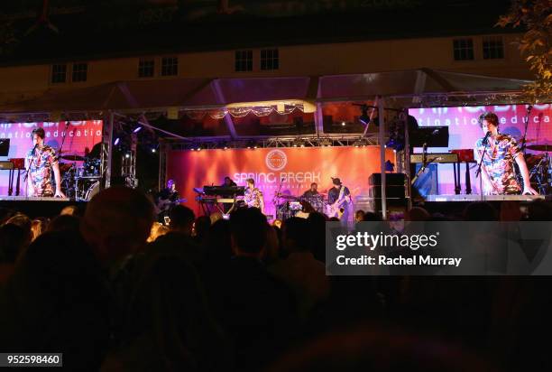 Charlie Puth performs at City Year Los Angeles' Spring Break: Destination Education at Sony Studios on April 28, 2018 in Los Angeles, California.