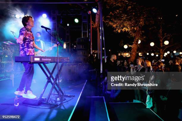 Charlie Puth performs at City Year Los Angeles' Spring Break: Destination Education at Sony Studios on April 28, 2018 in Los Angeles, California.