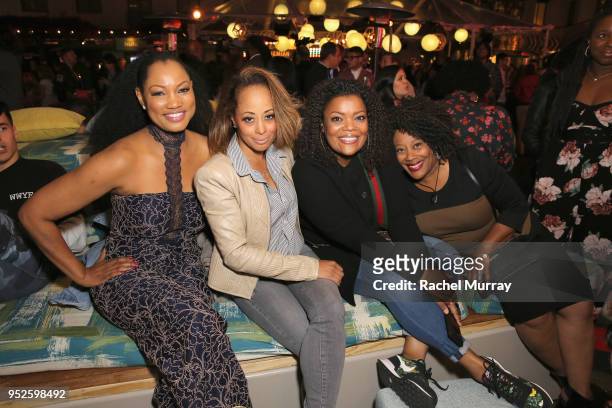 Garcelle Beauvais, Essence Atkins, Yvette Nicole Brown, and guest attend City Year Los Angeles' Spring Break: Destination Education at Sony Studios...