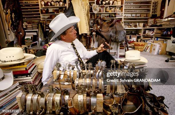 Doug Armand collection of spears. The Stockyards. Fort-Worth,Texas. United States.