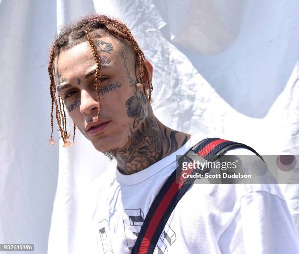 Rapper Lil Skies attends the Smokers Club Festival at The Queen Mary on April 28, 2018 in Long Beach, California.