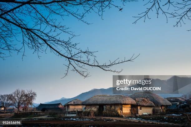 Hahoe historical village near Andong city, Gyeongsangbuk province, Korea.