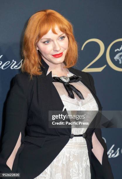 Christina Hendricks attends the Brooks Brothers Bicentennial Celebration at Jazz At Lincoln Center, Manhattan.