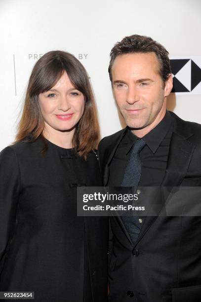 Emily Mortimer and Alessandro Nivola attend premiere of Disobedience during 2018 Tribeca Film Festival at BMCC.