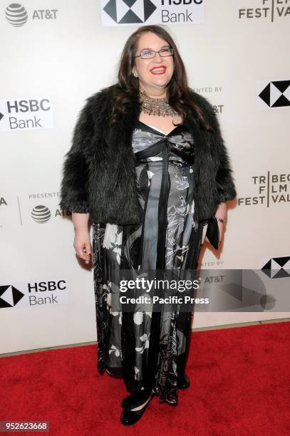 Naomi Alderman attends premiere of Disobedience during 2018 Tribeca Film Festival at BMCC.